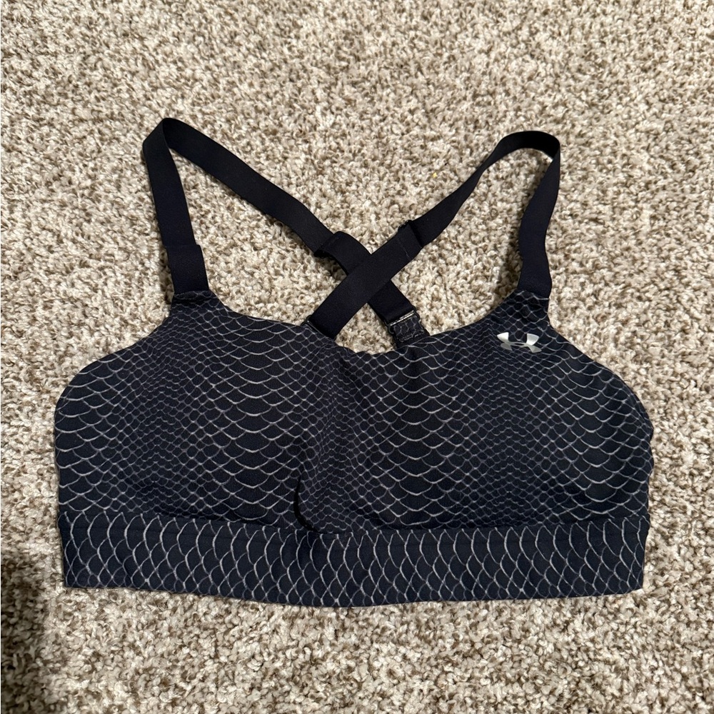 Under Armour Navy Patterned Sports Bra